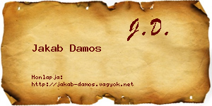Jakab Damos névjegykártya